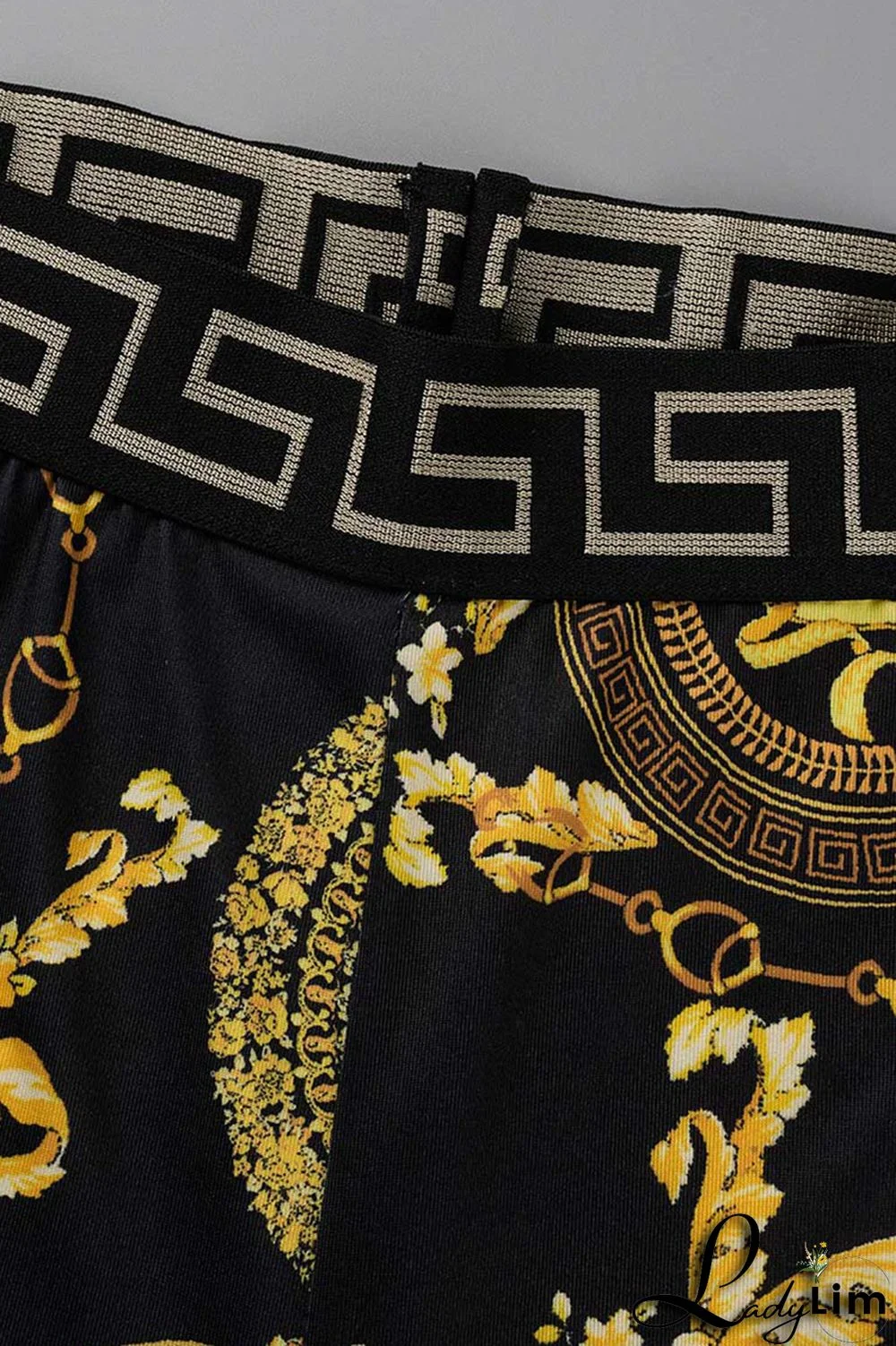 Red Fashion Casual Print Patchwork Backless O Neck Sleeveless Two Pieces