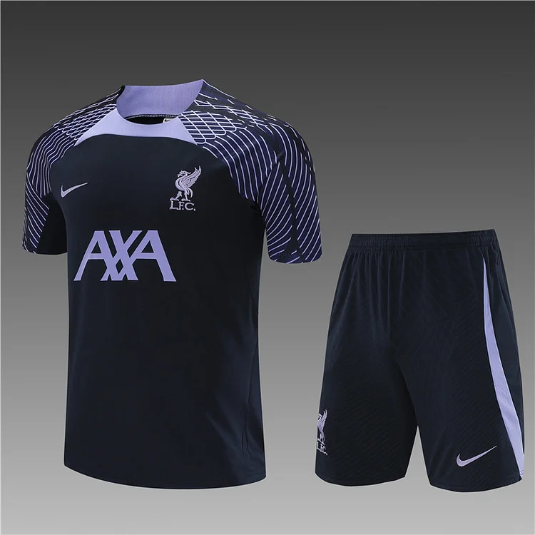 2023-24 Liverpool FC Royal Blue Short Sleeve Training Jersey