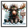 Winter Elk-11CT Stamped Cross Stitch 40*40cm/15.75*15.75in tapestrymarket