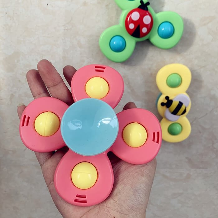 Baby Spinners/ Silicone Spinning Top Toys for Kids & Toddlers