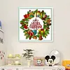 Christmas Wreath And Gift Box-11CT Counted Cross Stitch 40*40cm tapestrymarket