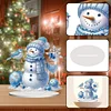 2D flacher Schneemann Druck DIY Desktop Diamond Art Kits für Home Office Desktop Dekor