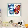 (Counted/Stamped) Colorful Butterfly-11CT Cross Stitch 45*45cm/17.72*17.72in