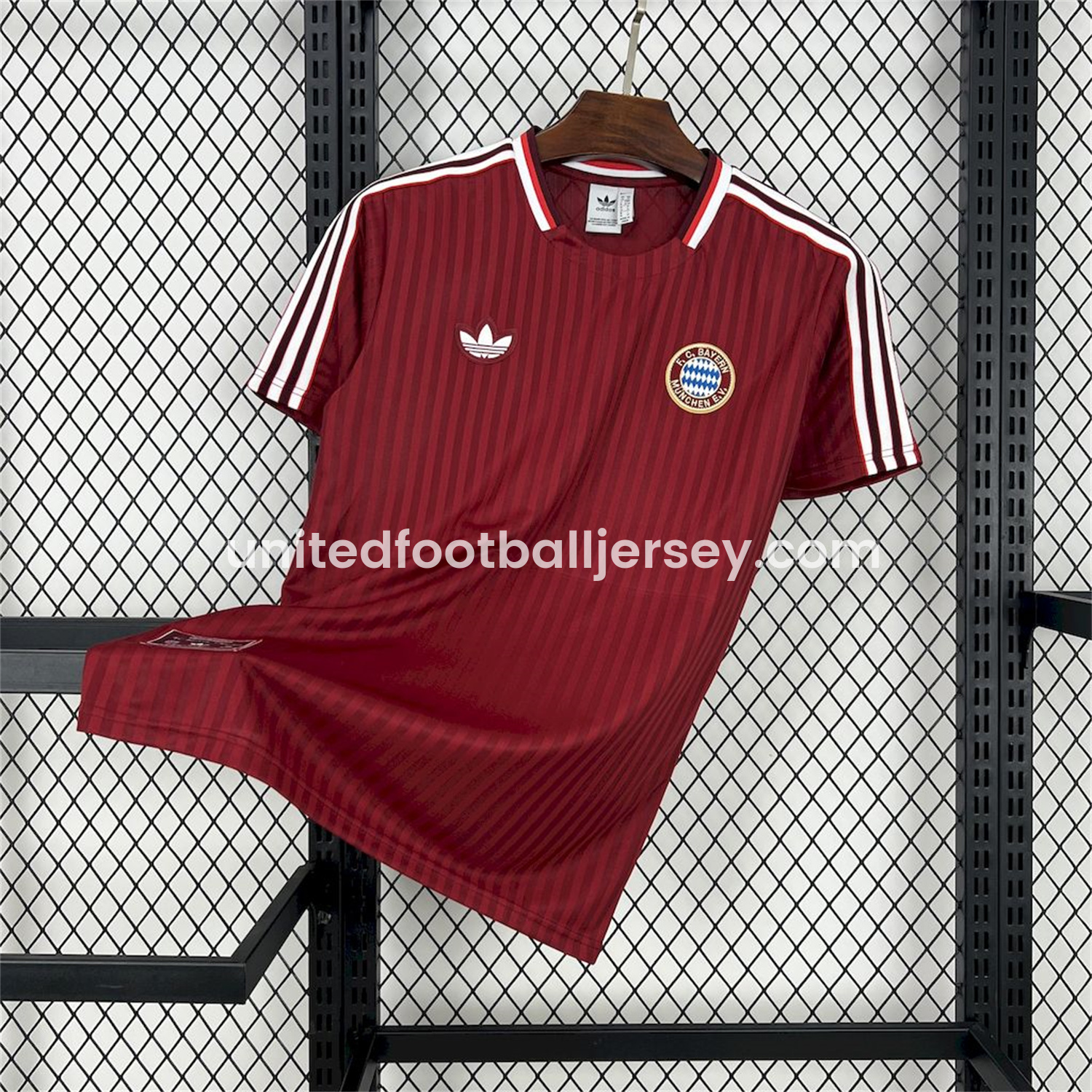 Bayern Munich 24-25 Red Terrace Icon Retro Jersey - Fans Version