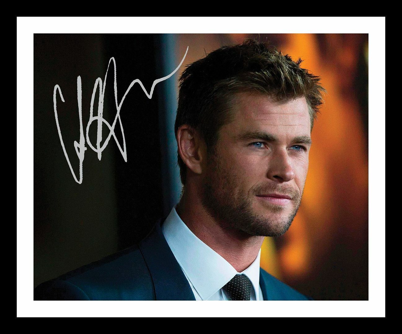 Chris Hemsworth Autograph Signed & Framed Photo Poster painting