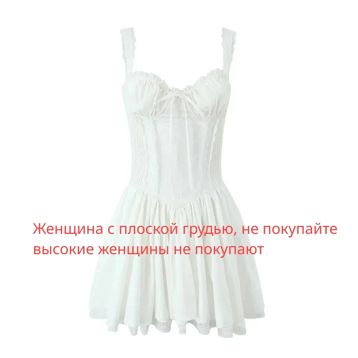 Aiertu Summer White A Line Women's Dress  Mini Elegant Lace Up Dress Sexy Casual Spaghetti Strap Holiday Party Dress High Quality Aiertu