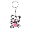 Tiger Beaded Counted Cross Stitch Ornament Kit Cross Stitch Bead Keychain (A)