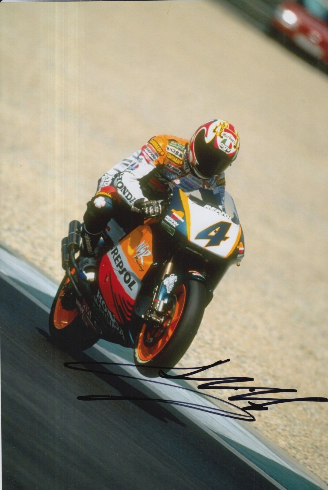 Alex Criville Hand Signed Repsol Honda 12x8 Photo Poster painting MotoGP 6.