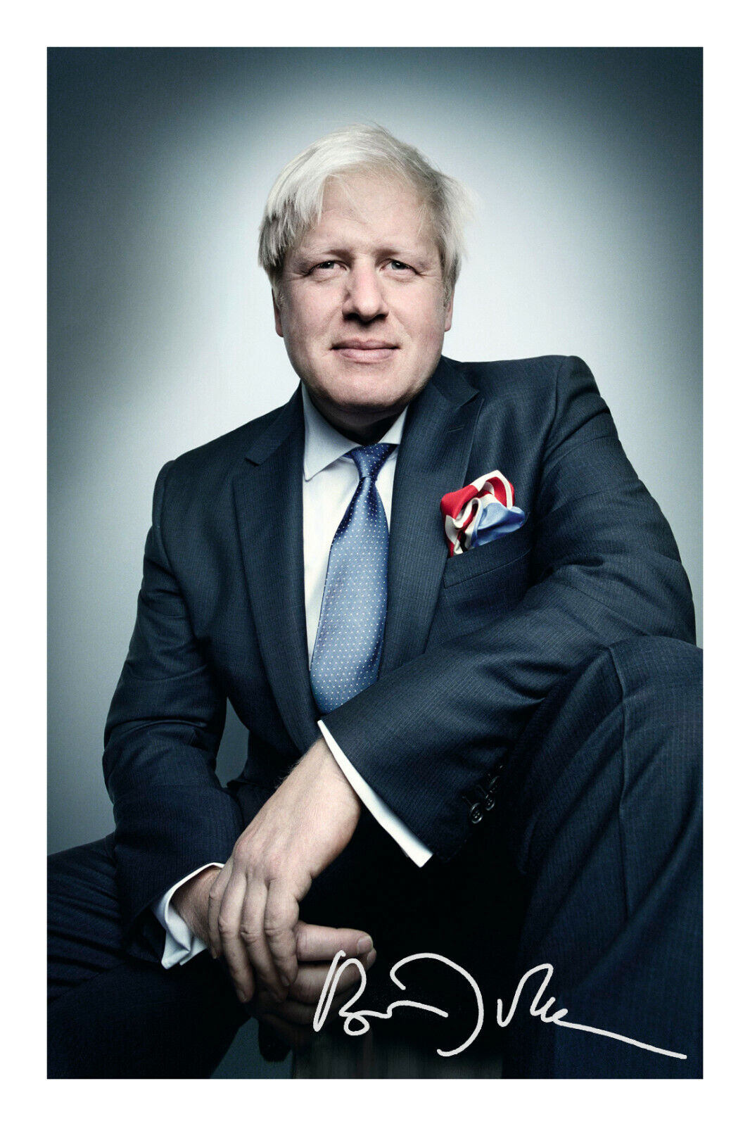 Boris Johnson Signed A4 Signed Photo Poster painting Print Autograph