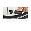 CO2 Bicycle Pump Schrader  Valve Mini Hand Pump for MTB Road Bike (Black)
