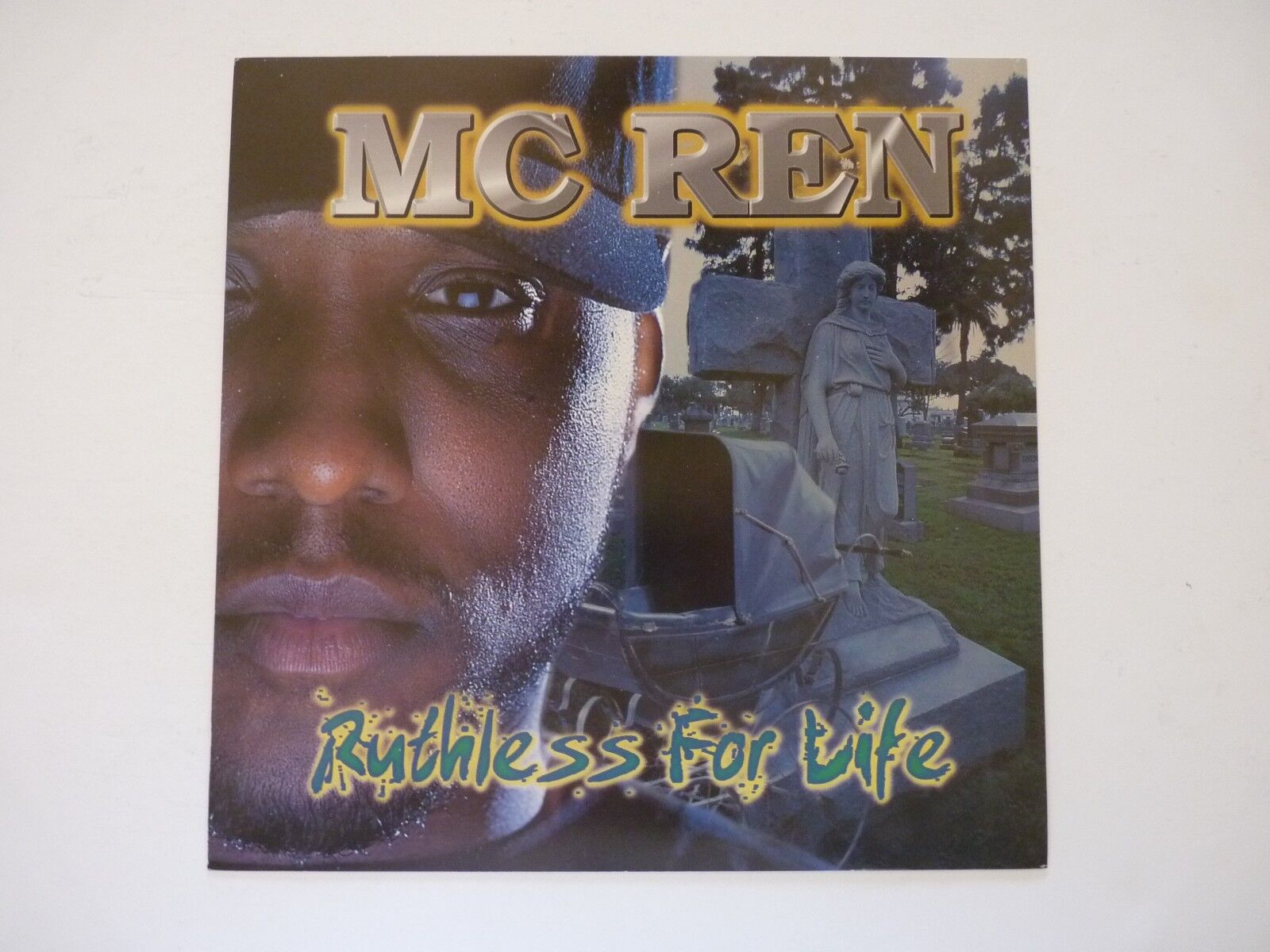 MC Ren Ruthless for Life LP Record Photo Poster painting Flat 12x12 Poster