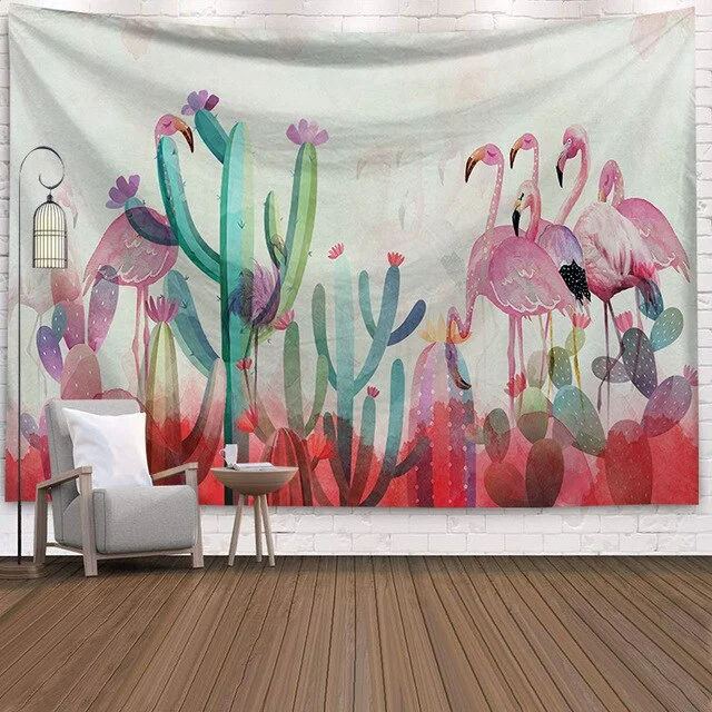 Cactus Succulents Tapestry Summer Succulents Wall Decor Tropical Landscape Wall Hanging Tapestries Picnic Blanket Wall Cloth