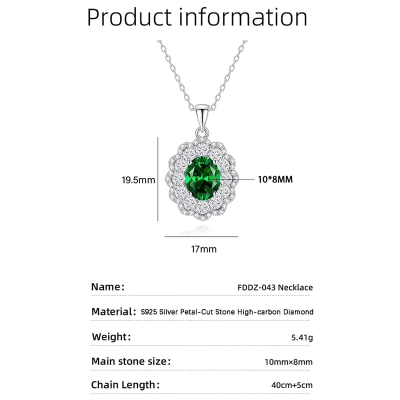 1 Piece 925 Sterling Silver 925 Sterling Silver Oval-cut Lab-Grown Diamond