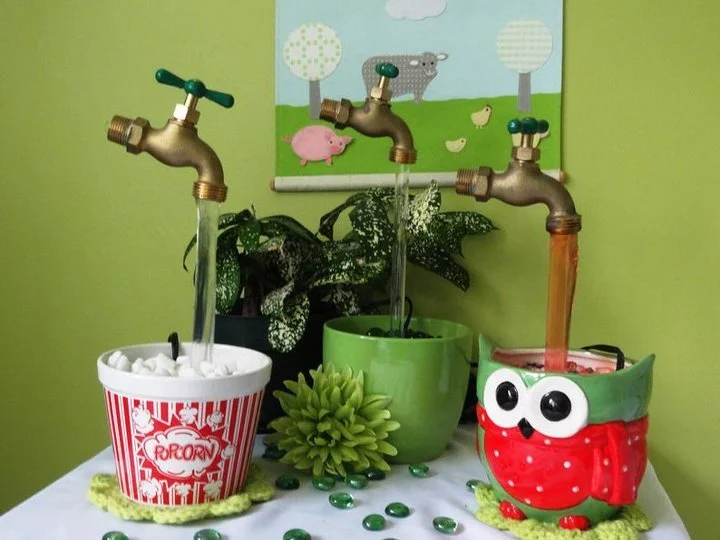 Invisible Flowing Water Watering Can Fountain-Courtyard Art Decor