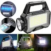 Solar Camping Lantern Long Range Portable Lantern Lamp Waterproof (Black)