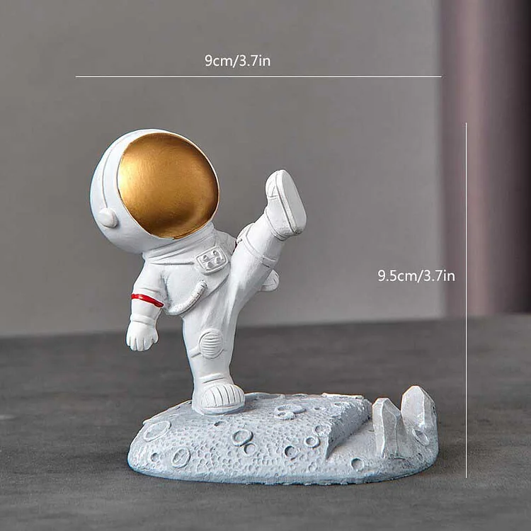 Cute Astronaut Sculpture Mobile Phone Holder