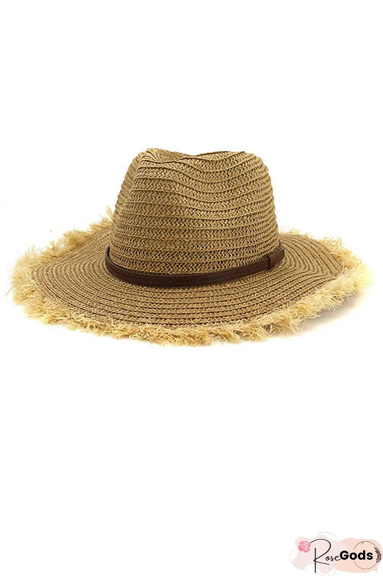 Straw Frayed Hat