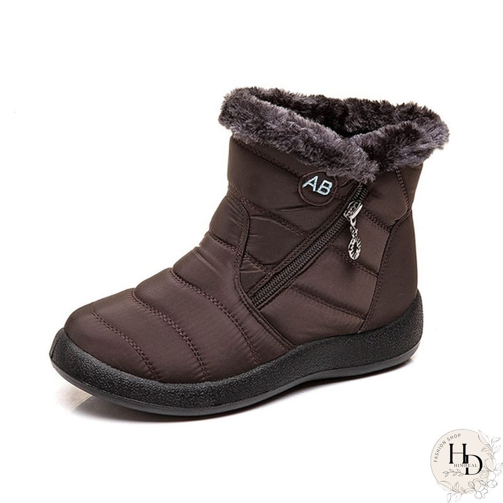 Women's Warm Waterproof Snow Boots Winter Non-slip Short Boots