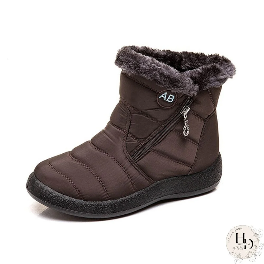 Women's Warm Waterproof Snow Boots Winter Non-slip Short Boots