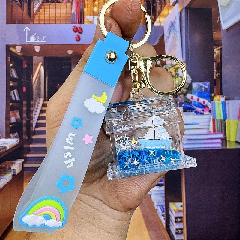 Cartoon Style Star Arylic Unisex Bag Pendant Keychain