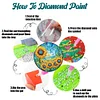 (US Local)6pcs Flower DIY Diamond Painting Coasters Kits with Holder for Adult Beginner
