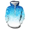 Men's 3D Print Hoodie Swirl Print Long Sleeve