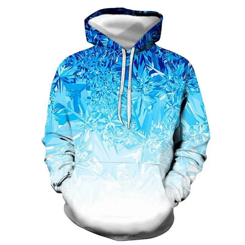 Men's 3D Print Hoodie Swirl Print Long Sleeve