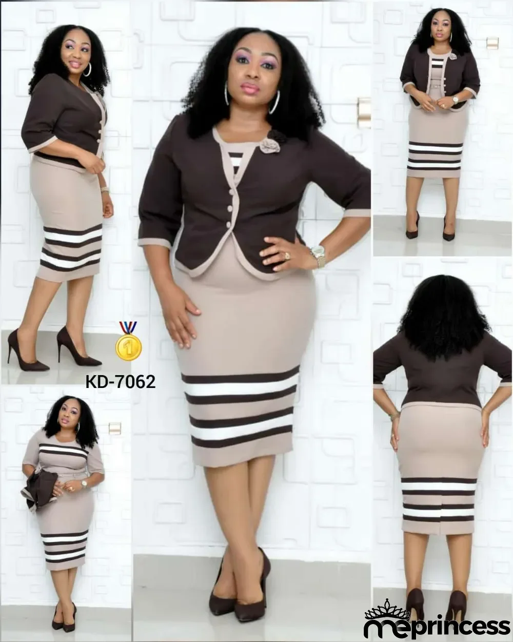 Plus Size Mother of the Bride Two Piece Dress