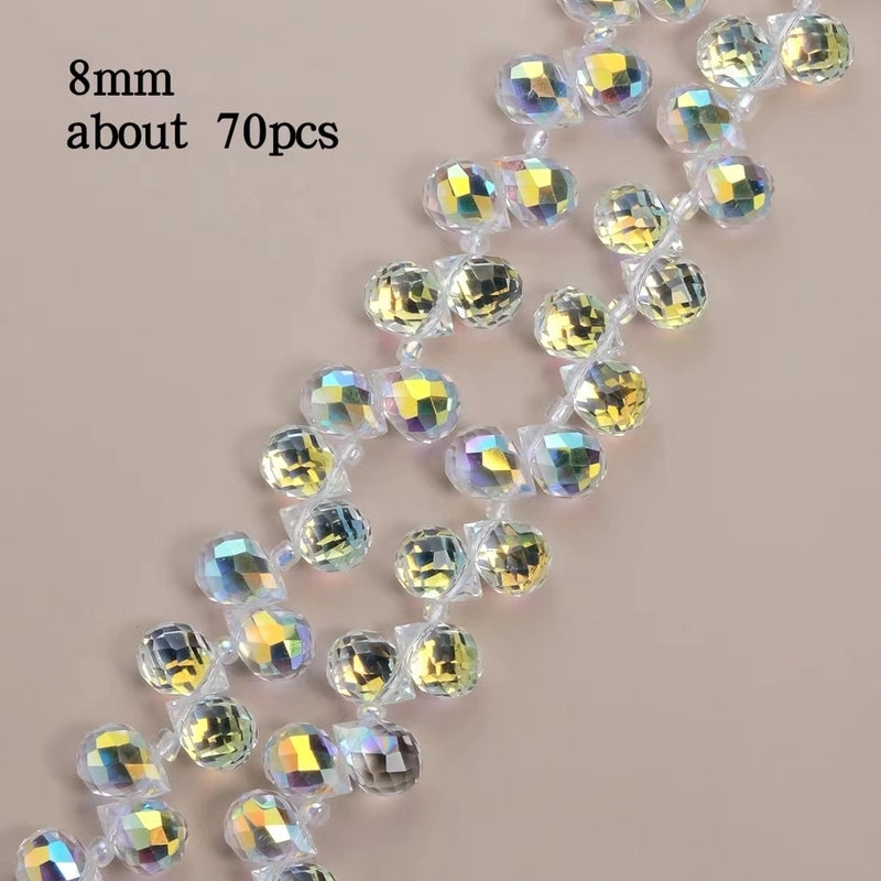 1 Set Hole 1~1.9mm Glass Geometric Beads