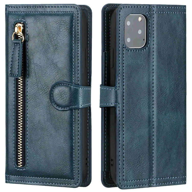 Luxury Leather Zipper Flip Wallet Case  Etrgadget- Smartphone Cases & Covers | Accessories