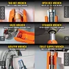 Klein Tools 68098 Faucet Wrench, 12-in-1 Plumbing Multi Tool for Sink, Toilet, and Faucet Installations and Repairs