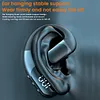 Bluetooth-compatible 6.0 Business Ear-mounted Earphones Single Ear Open Ear Earphone with LED Digital Display Noise Cancellation for Running Driving Business