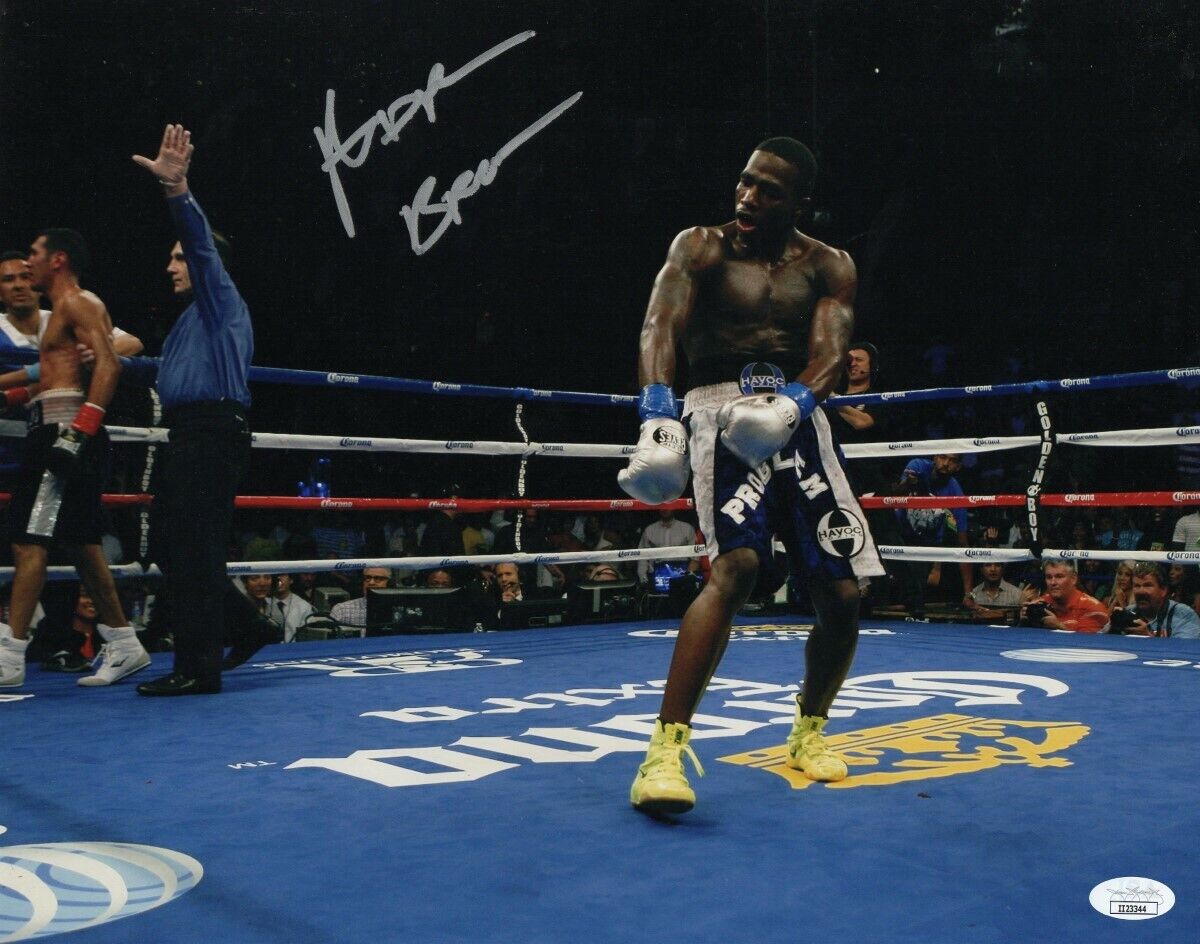 Adrien Broner Signed Autographed 11X14 Photo Poster painting Post Fight Dance JSA II23344