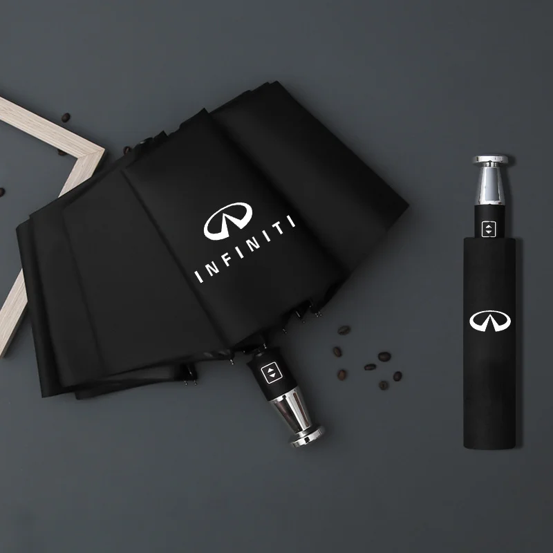  VIP business folding 10-bone black plastic umbrella