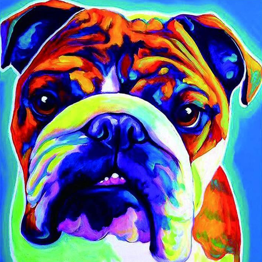 

Colorful Dog-Round Drill Diamond Painting-30*30CM, 501 Original