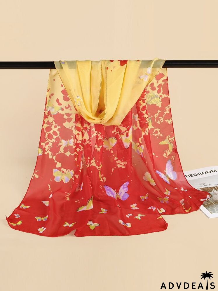 Butterfly Pattern Scarf