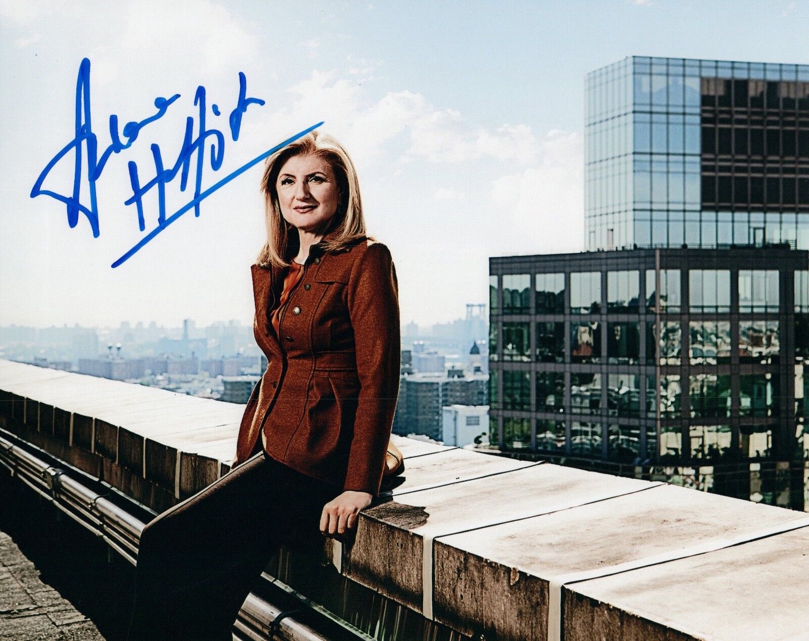 Arianna Huffington Signed Autographed 8x10 Photo Poster painting The Huffington Post COA VD