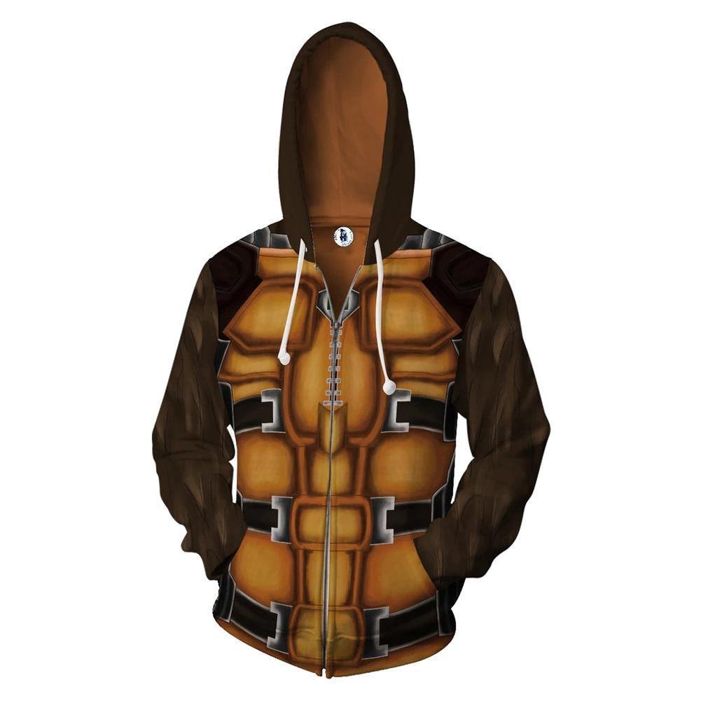 AVENGERS SUPERHELD ROCKET RACOON Hoodie Pullover mit Kaputze Jacke mit Reißverschluss Erwachsene 3D Druck