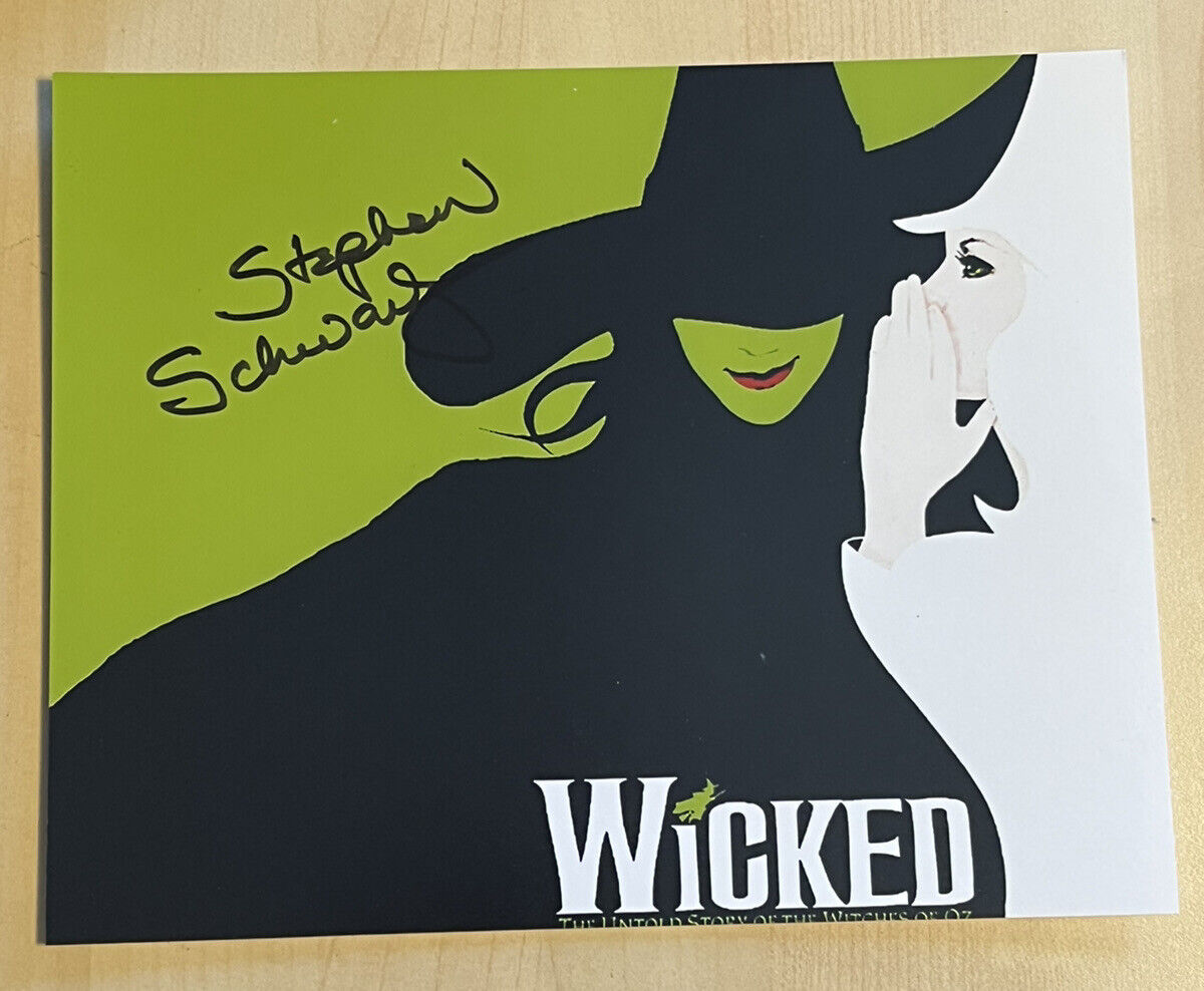 STEPHEN SCHWARTZ HAND SIGNED 8x10 Photo Poster painting AUTOGRAPHED WICKED COMPOSER RARE COA