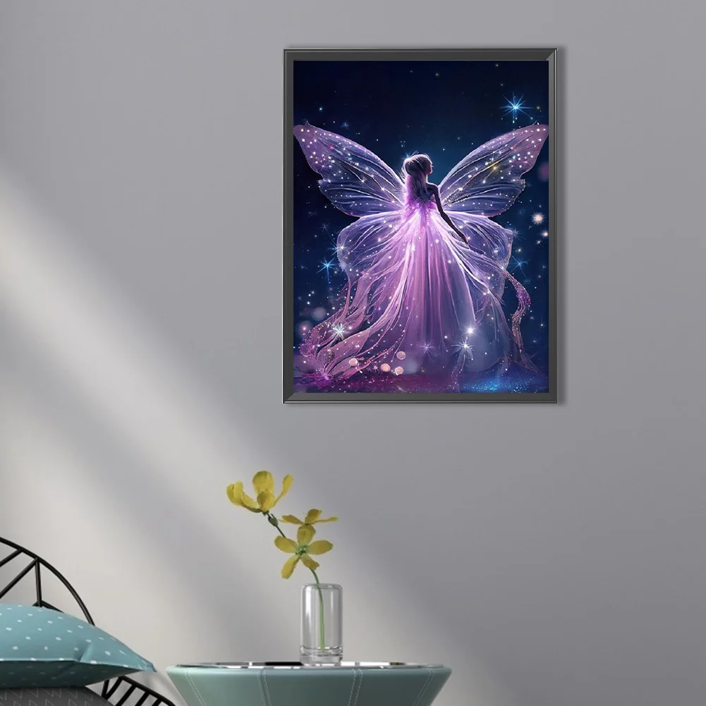 Diamond Painting - Full Round Drill - Butterfly Fairy(30*40cm)
