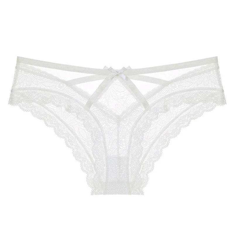 TERMEZY Sexy Transparent Panties Women Lace Low-waist Briefs Hollow Out Underwear FemaleSeamless Intimates G-string Lingerie