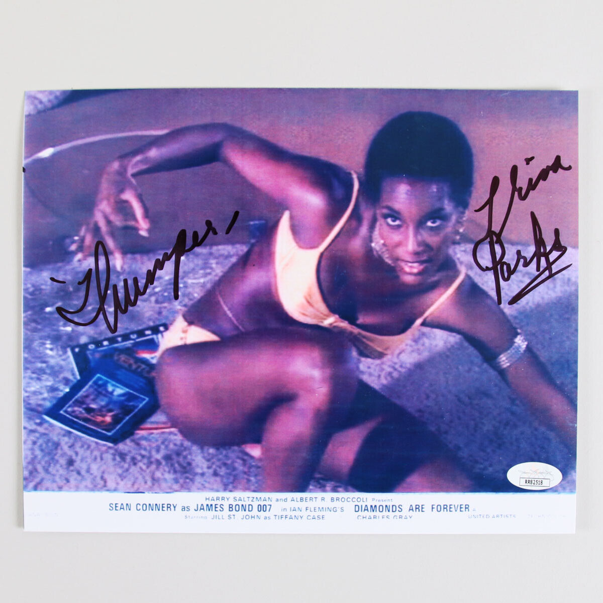 Trina Parks Signed Photo Poster painting 8x10 Diamonds Are Forever - COA JSA