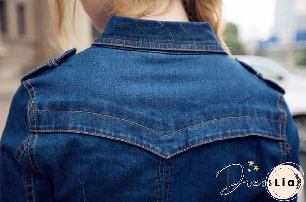 Women Denim Dress Winter Office Slim Big Size Jeans Mid-Cuff Dress Cowboy Dress With Belt For Women Jeans Dress Plus Size
