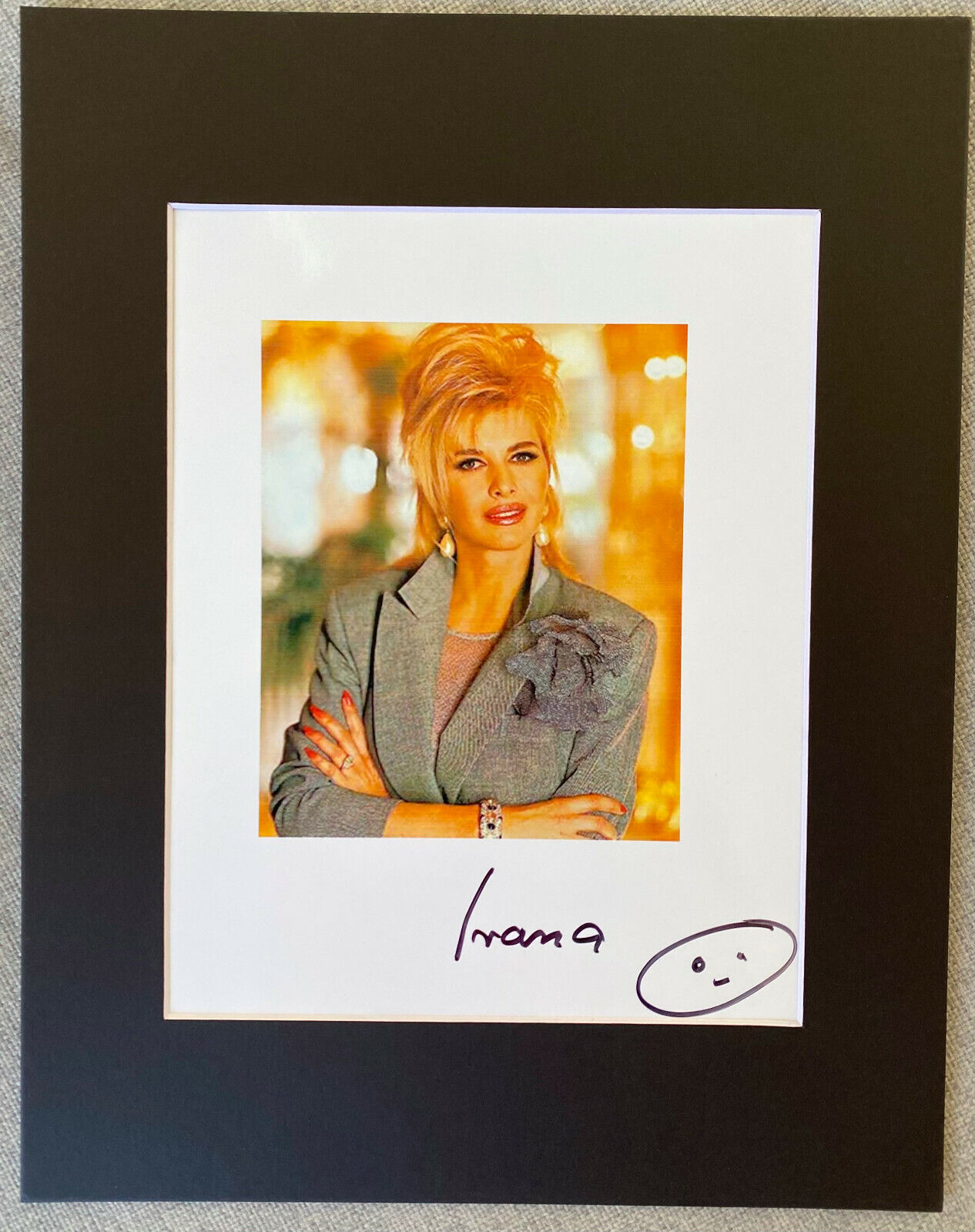 Ivana Trump Signed Autograph Photo Poster painting Display - Donald Trump, Authentic, RARE