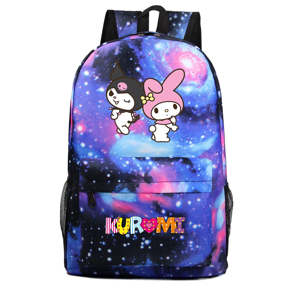 Mayoulove Kuromi Backpack Lightweight Design Cute Style Perfect For School-Mayoulove