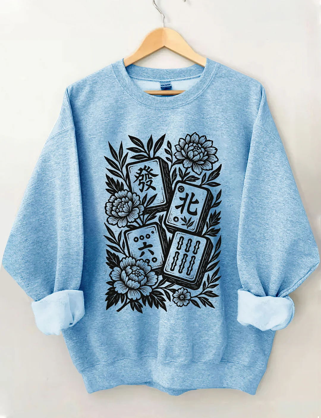 Mahjong Floral Game Night Sweatshirt