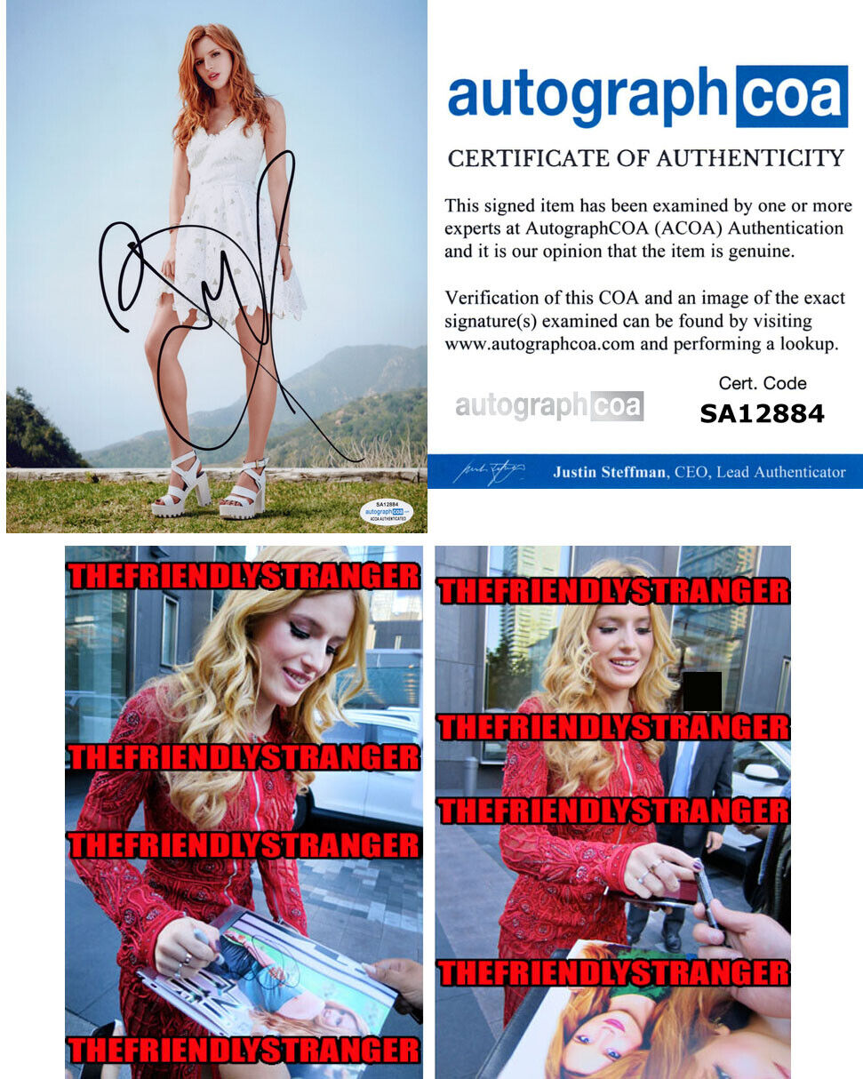 BELLA THORNE signed Autographed 8X10 Photo Poster painting P - PROOF - Hot SEXY ACOA COA