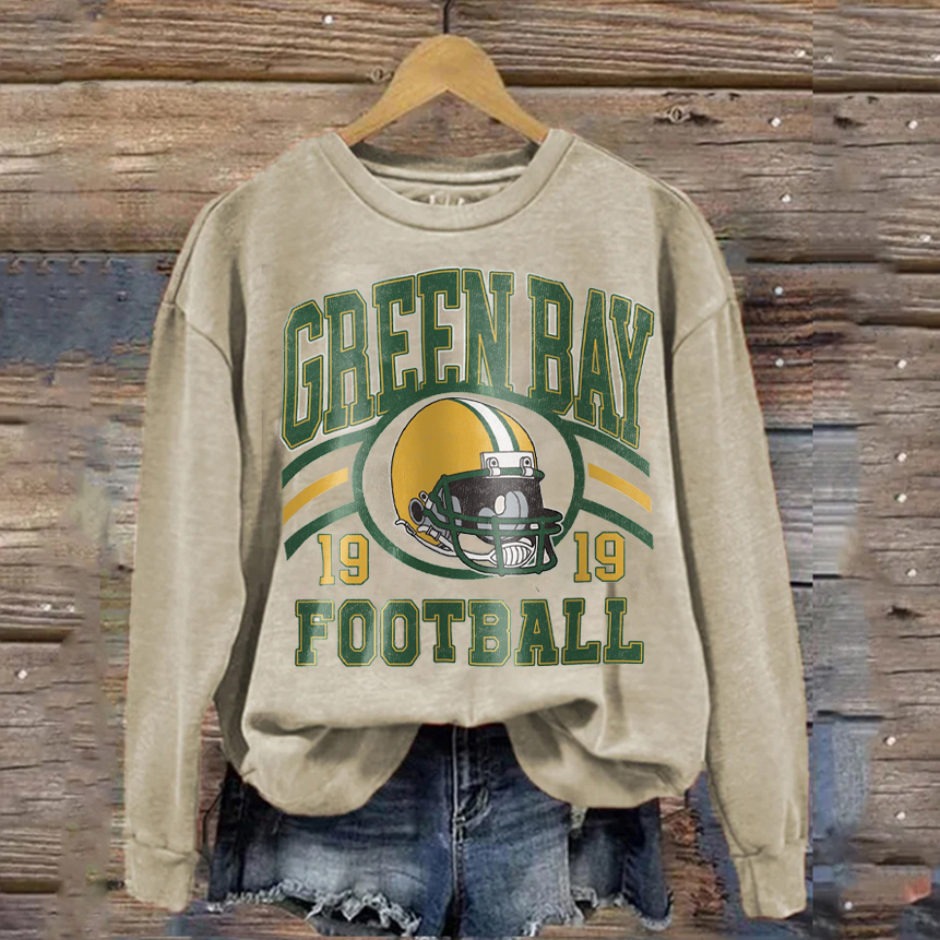 Vintage Style Green Bay Football Sweatshirt