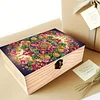 5D DIY Diamond Painting Handmade Wood Storage Box Crystal Storage Case (Pattern)
