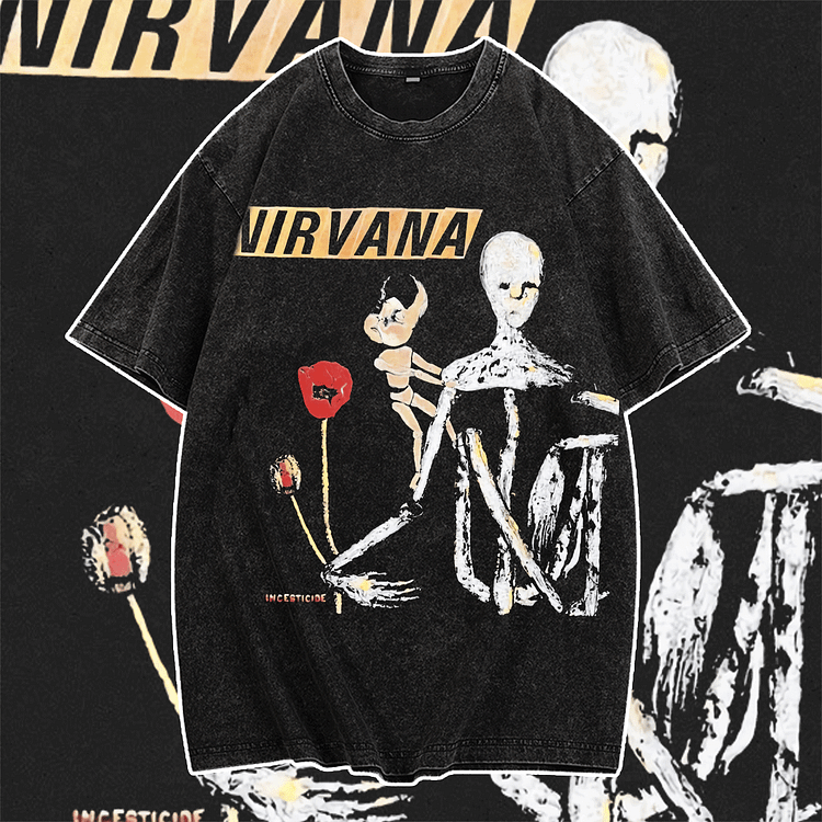 Davidhawaii100% Cotton Casual Cool and stylish street rock double-sided T-shirt - 100% Cotton